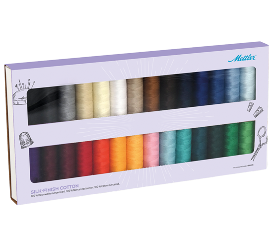 Silk-finish Cotton - kit of 28 spools